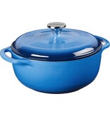 Lodge Cocotte en fonte émaillée 4 pintes, bleu Caraïbes de Lodge