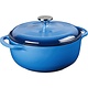 Cocotte en fonte émaillée 4 pintes, bleu Caraïbes de Lodge