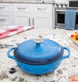 Lodge Lodge Enamel 3-Quart Dutch Oven, Caribbean Blue