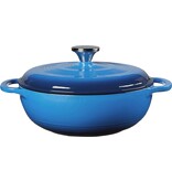 Lodge Cocotte en fonte émaillée 3 pintes, bleu Caraïbes de Lodge
