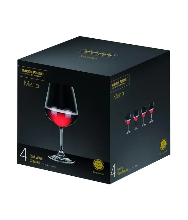Maison Forine "Marta" Red Wine Glasses 460ml, Set of 4