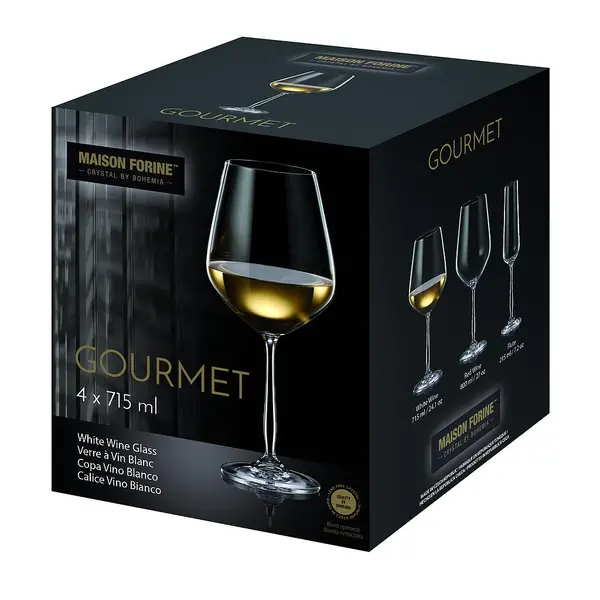 Maison Forine "Gourmet" White Wine Glasses 715ml, Set of 4
