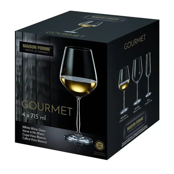 Verres à vin blanc "Gourmet" 715ml, ens/4 de Maison Forine