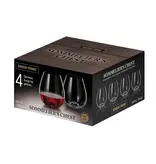 Maison Forine Stemless Burgundy Glasses 560ml, Set of 4