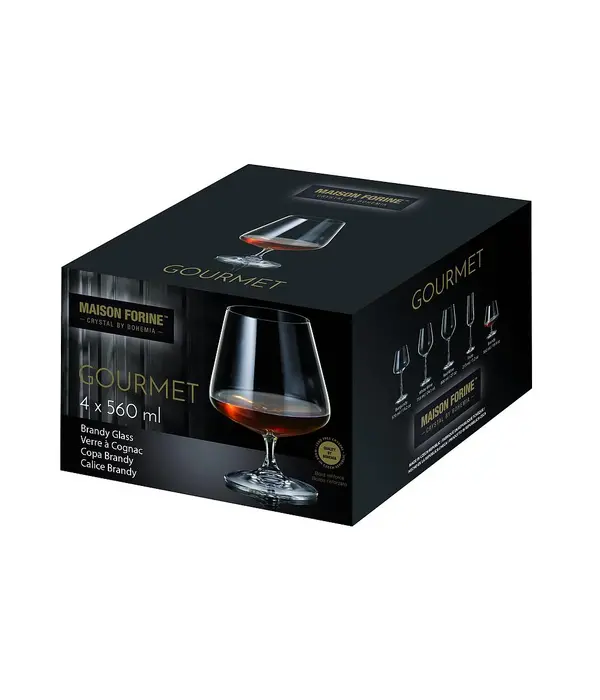 Verres à brandy "Gourmet" 560ml, ens/4 de Maison Forine