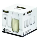 Verres à champagne sans Pied 270 ml, ens/4 de Maison Forine