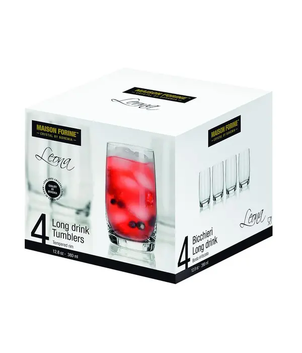 Verres Tumbler "Leona" 380ml, ens/4 de Maison Forine