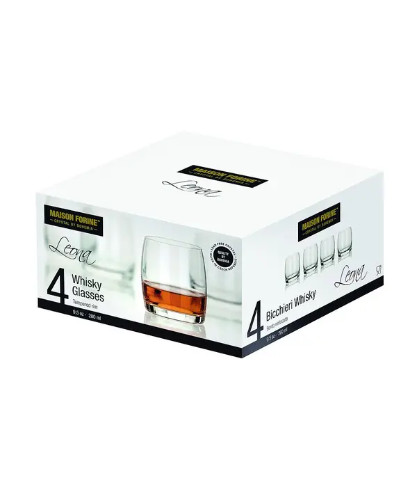 Verres à whisky "Leona" 280ml, ens/4 de Maison Forine
