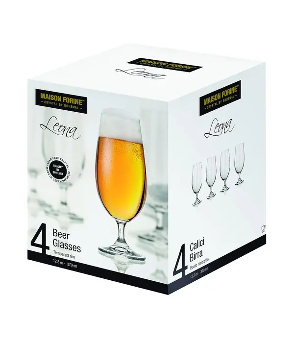 Verres à bière "Leona" 370ml, ens/4 de Maison Forine