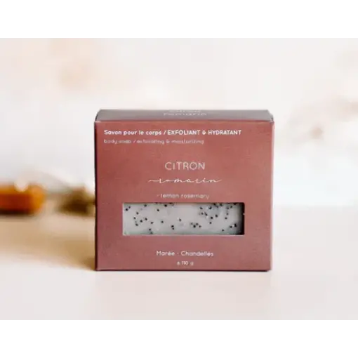 Maree Chandelles Marée Chandelles Lemon and Rosemary Body Soap Bar 112g