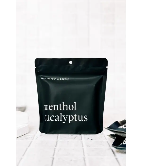 Maree Chandelles Vapeurs de douche Menthol et Eucalyptus, ens/4 de Marée Chandelles