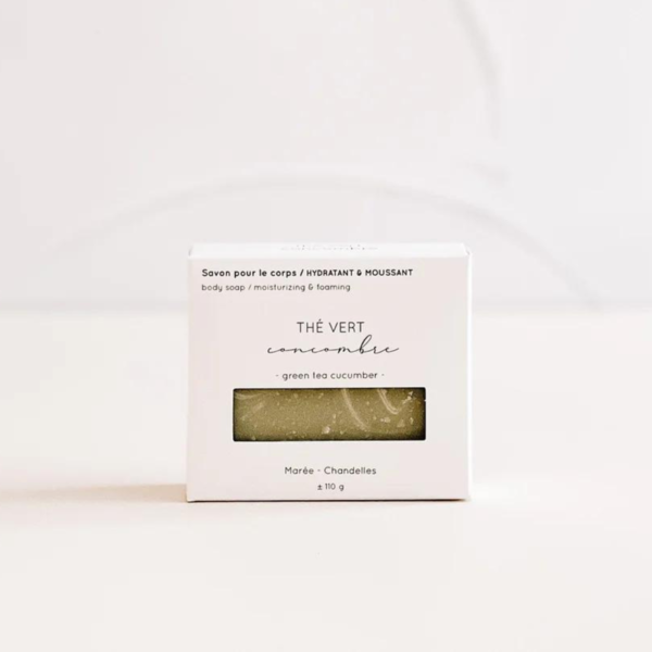 Marée Chandelles Green Tea and Cucumber Body Soap Bar 112g