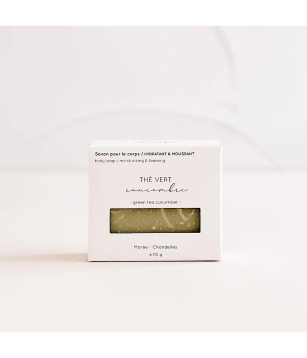 Maree Chandelles Marée Chandelles Green Tea and Cucumber Body Soap Bar 112g