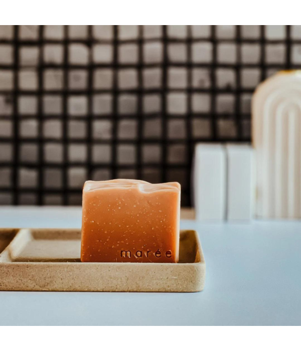 Maree Chandelles Barre de savon pour le corps Orange hibiscus 112g de Marée Chandelles