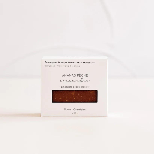 Maree Chandelles Marée Chandelles Pineapple, Peach, and Cilantro Body Soap Bar 112g
