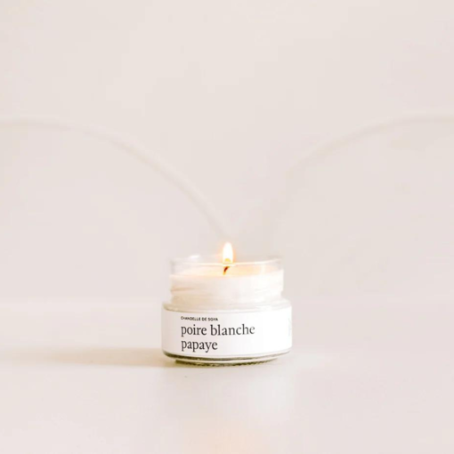 Maree Chandelles Marée Chandelles Soy Candle White pear papaya, 106 ml