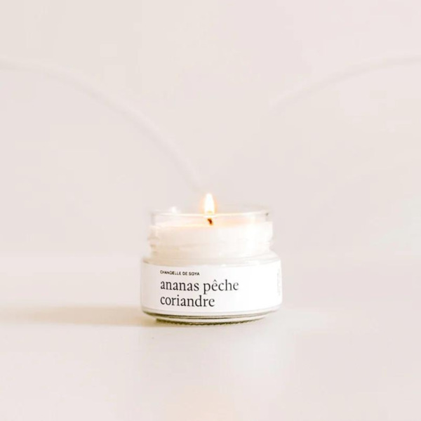 Marée Chandelles Soy Candle Pineapple Peach Cilantro, 106 ml