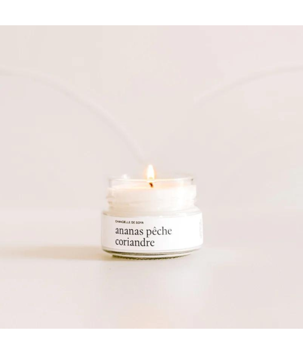 Maree Chandelles Chandelle de soja Ananas, Pêche et Coriandre, 106 ml de Marée Chandelles