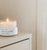 Maree Chandelles Marée Chandelles Soy Candle Pineapple Peach Cilantro, 106 ml