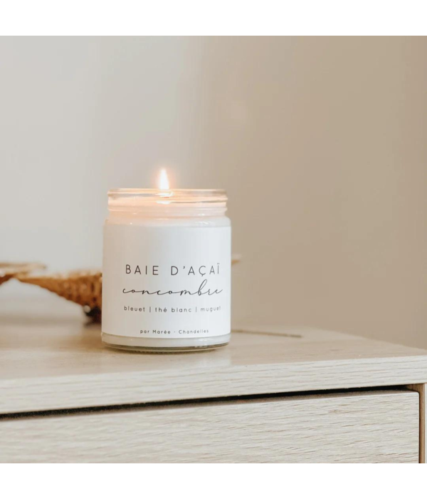 Maree Chandelles Marée Chandelles Soy Candle Acai Berry Cucumber, 270ml
