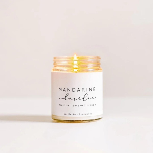 Marée Chandelles Soy Candle Mandarin Basil, 270ml