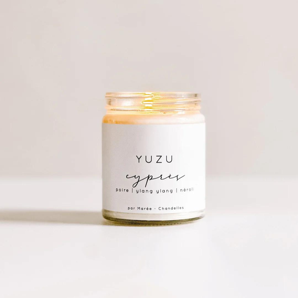 Marée Chandelles Soy Candle Yuzu Cypress, 270ml