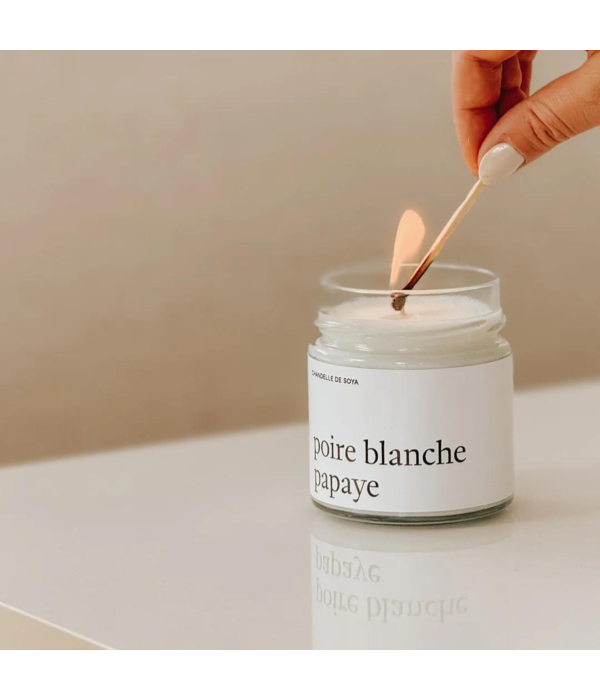 Maree Chandelles Marée Chandelles Soy Candle White Pear Papaya, 212ml