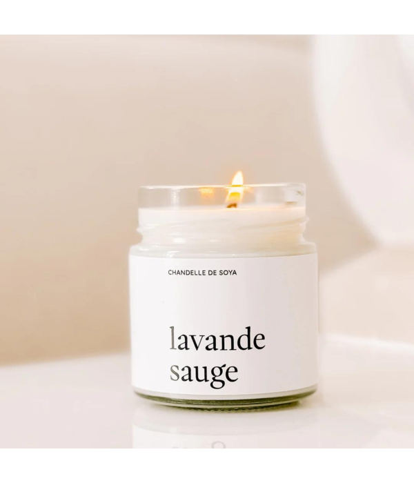 Maree Chandelles Chandelle de soja Lavande Sauge, 212ml de Marée Chandelles
