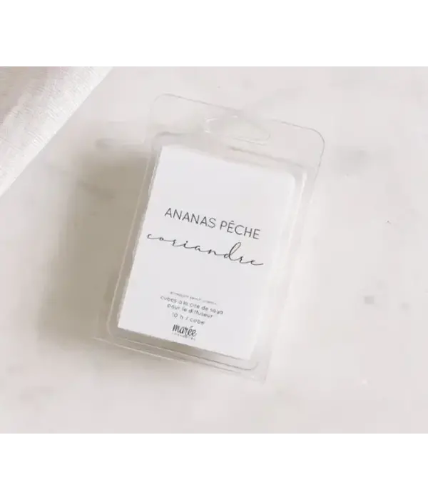 Maree Chandelles Marée Chandelles Pineapple, Peach & Cilantro Soya Wax Tablets