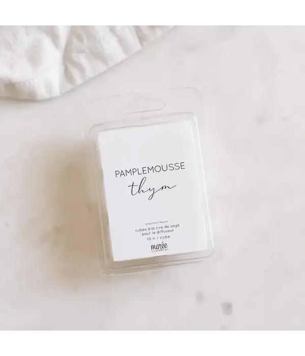 Maree Chandelles Pastilles de cire de soya Pamplemousse Thym de Marée Chandelles