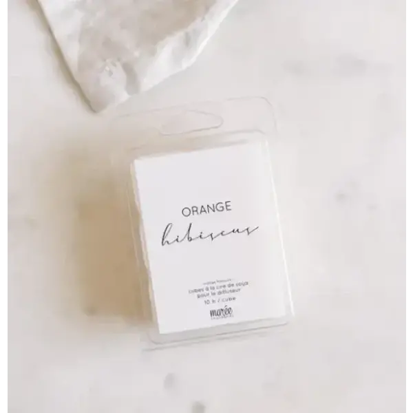 Marée Chandelles Orange Hibiscus Soya Wax Tablets