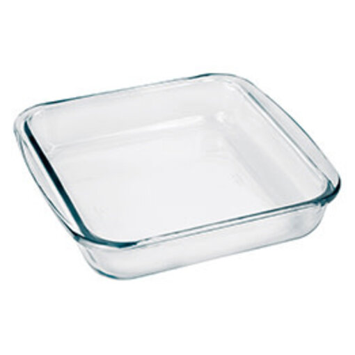 Plat de cuisson carré en verre 1.8L de Marinex