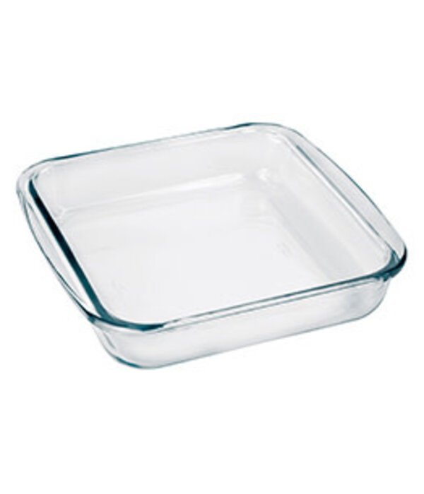 Plat de cuisson carré en verre 1.8L de Marinex