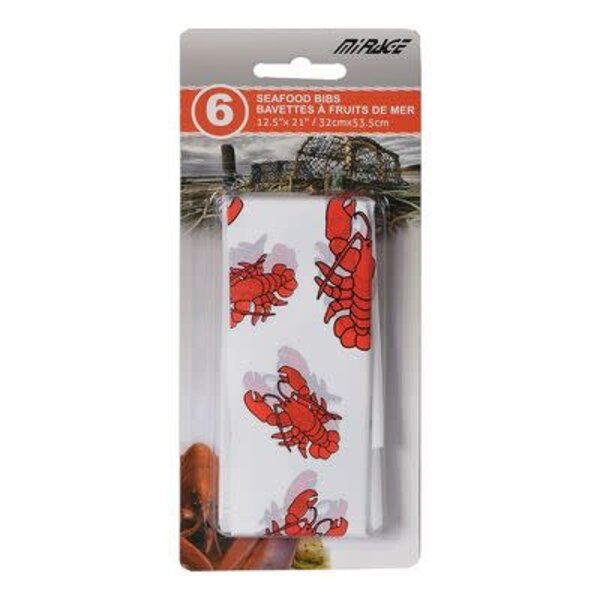 Mirage Seafood Bibs, Set of 6