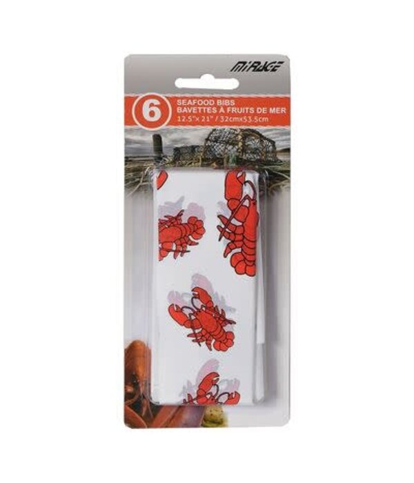 Mirage Seafood Bibs, Set of 6