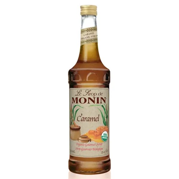 Monin 750ml Organic Caramel Syrup
