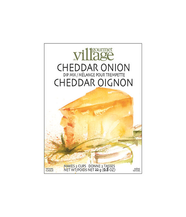 Gourmet du Village Mélange à trempette Cheddar et oignon 22g de Gourmet du Village