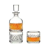 Brilliant Whisky Glasses and Carafe "Ashford", Set of 2