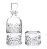 Brilliant Whisky Glasses and Carafe "Ashford", Set of 2