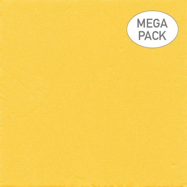 Serviettes de table en papier Jaune, ens/40