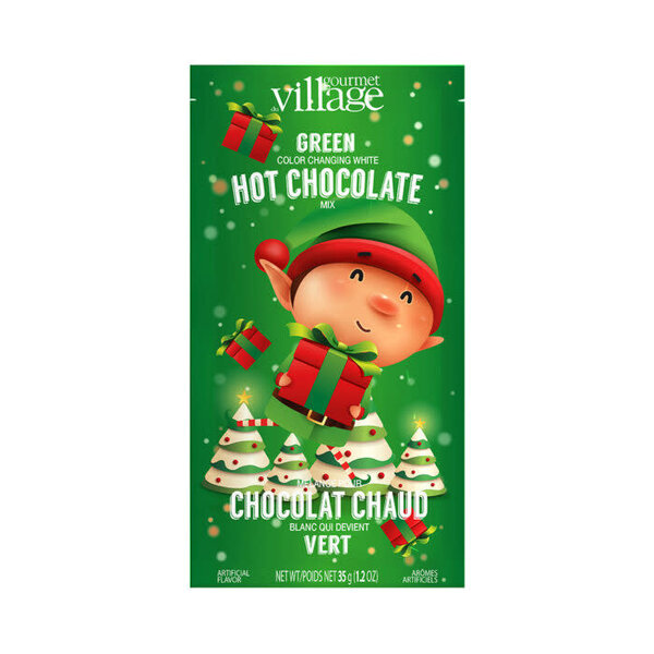 Chocolat chaud lutin vert 35g de Gourmet du Village