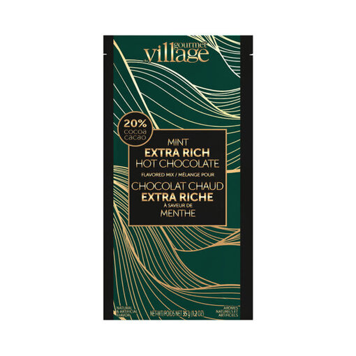 Gourmet du Village Chocolat chaud extra riche à la menthe 35g de Gourmet du Village