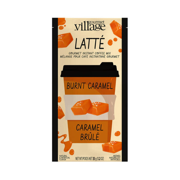 Café instantané Latte au Caramel Brûlé 35g de Gourmet du Village