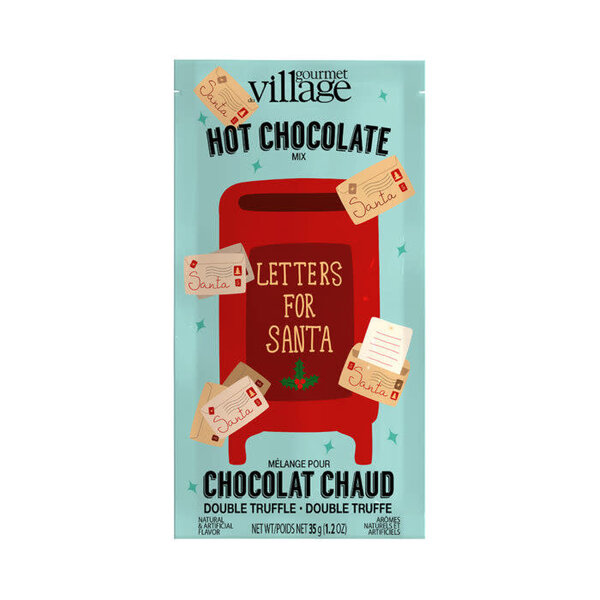 Chocolat chaud lettre au père noël 35g de Gourmet du Village