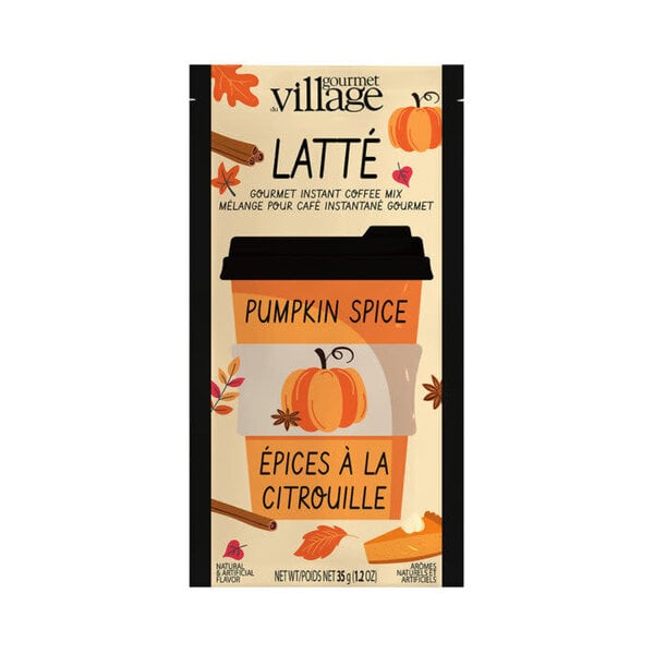 Café Instantané Latte à la citrouille et aux épices 35g de Gourmet du Village