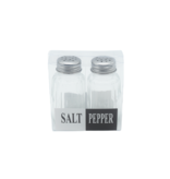 Ensemble de salière & poivrière en verre 60ml