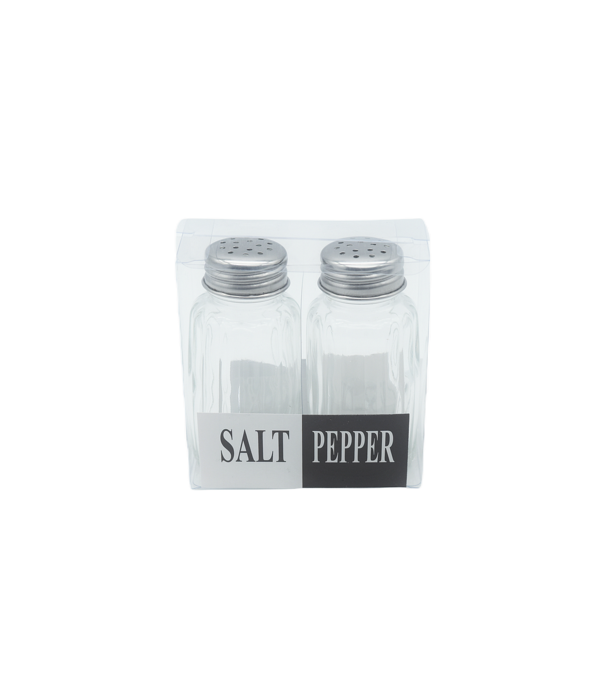Ensemble de salière & poivrière en verre 60ml