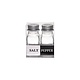 Ensemble salière et poivrière en verre 75 ml