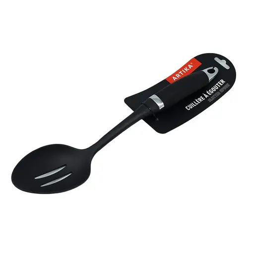 Artika Black Plastic Slotted Spoon