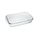 Plat de cuisson en verre rectangle 5.3L de Marinex